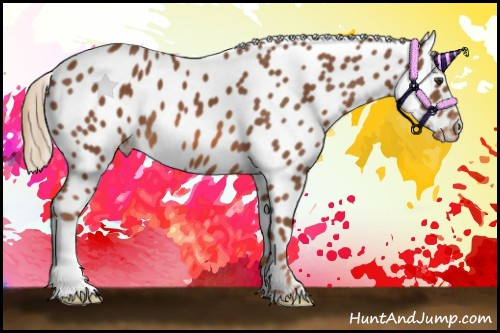 Horse Color: Chestnut Leopard 