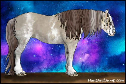 Horse Color: White Spotted Classic Champagne Ice 