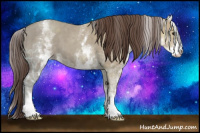Horse Color:White Spotted Classic Champagne Ice 