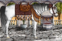 Horse Color:Gray White Spotted Smoky Black Ice Frame