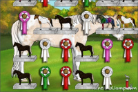 Horse Color:Silver Smoky Black Ice Pearl Splash Tobiano 