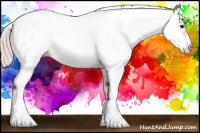 Horse Color:Silver Black Tobiano Frame Near Fewspot 