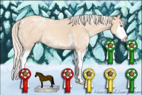 Horse Color:White Spotted Silver Classic Champagne Ice Dun Sabino Splash 