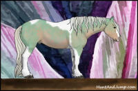 Horse Color:Watercolor Silver Brown Tobiano 