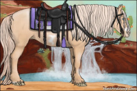 Horse Color:Chocolate Palomino Pearl Frame