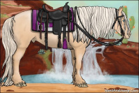 Horse Color:Chocolate Palomino Pearl