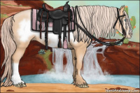 Horse Color:Chocolate Palomino Pearl Frame