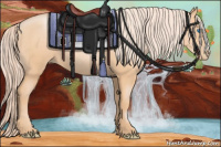 Horse Color:Chocolate Palomino Pearl Frame 