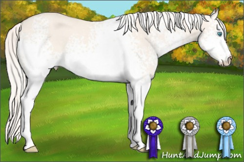 Horse Color: White Spotted Cremello Dun 