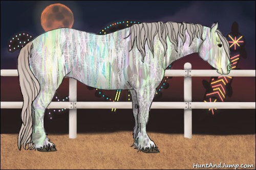 Horse Color: Silver Black Ice Sabino 