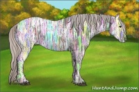 Horse Color:Silver Black Ice Sabino 