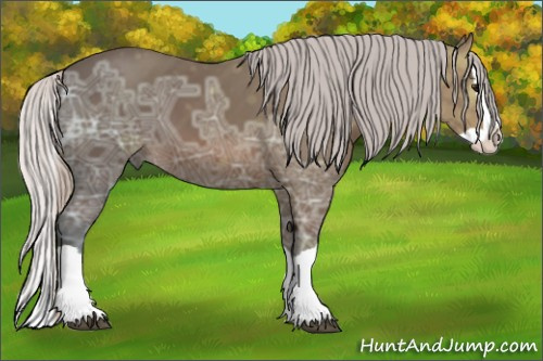 Horse Color:Silver Brown Ice Splash 