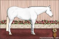 Horse Color:White Spotted Amber Cream Champagne Dun Tobiano Varnish 