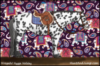 Horse Color:Black Near Leopard 