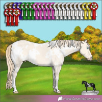 Horse Color:White Spotted Perlino Dun 