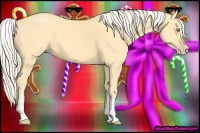 Horse Color:White Spotted Gold Cream Champagne 