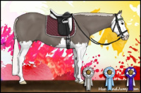 Horse Color:Silver Smoky Black Sabino Splash 