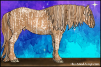 Horse Color:Chocolate Palomino Pearl Sabino Snowcap Rabicano  Brindle