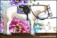 Horse Color:Red Roan Splash Tobiano 