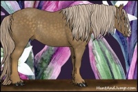 Horse Color:Chocolate Palomino Rabicano 