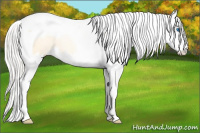 Horse Color:Silver Buckskin Pearl Dun Sabino Splash Tobiano 
