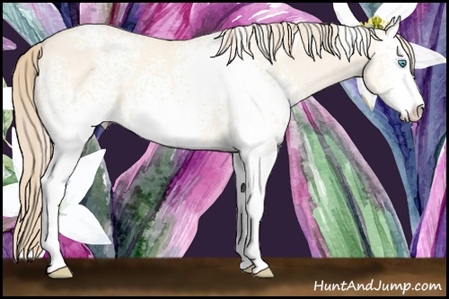 Horse Color: White Spotted Perlino Dun Sabino 