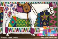 Horse Color:Gold Cream Champagne Dun Sabino Splash Blanket