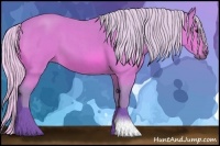 Horse Color:Watercolor Silver Bay Roan 