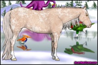 Horse Color:Silver Amber Champagne Ice 