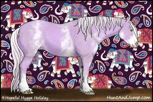 Horse Color: Watercolor White Spotted Gold Cream Champagne Sabino 
