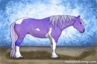 Horse Color:Watercolor Silver Brown Tobiano 