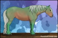 Horse Color:Watercolor Silver Brown Sabino