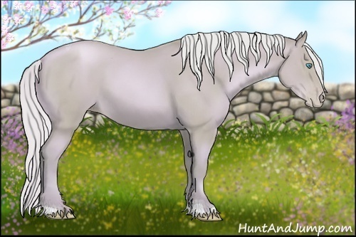 Horse Color: Watercolor Silver Smoky Black Pearl Tobiano 