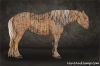 Horse Color:Silver Brown Chinchilla Splash Tobiano Frame  Brindle