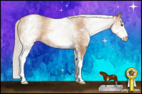 Horse Color:White Spotted Silver Black Pearl 