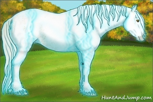 Horse Color:Thunderstruck White Spotted Silver Classic Cream Champagne
