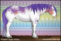 Horse Color:Watercolor White Spotted Brown Splash