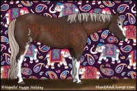 Horse Color:White Spotted Silver Brown