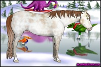 Horse Color:Gray Gold Champagne Ice Rabicano