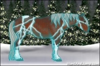 Horse Color:Thunderstruck Silver Brown Tobiano 