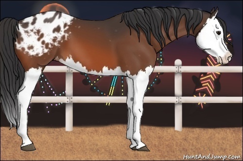 Horse Color: Bay Splash Blanket 