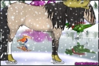 Horse Color:Brown Roan Dun 