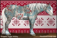 Horse Color:Cremello Ice Splash Frame  Brindle