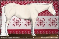 Horse Color:Cremello Splash Rabicano  Brindle