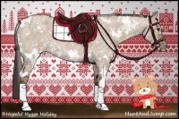 Horse Color:White Spotted Liver Red Dun Roan