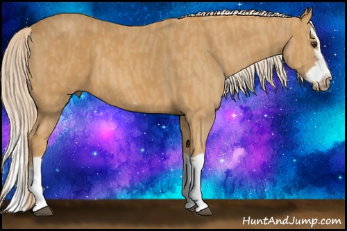Horse Color: Palomino Splash Frame  Brindle