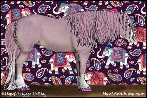 Horse Color: Watercolor Chestnut Splash 
