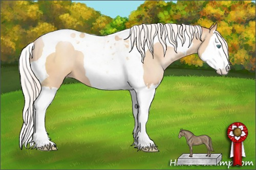 Horse Color: Silver Classic Champagne Pearl Splash Tobiano 