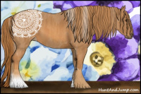 Horse Color:Red Roan  Brindle