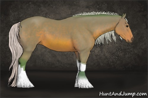 Horse Color: Watercolor Silver Brown Tobiano 